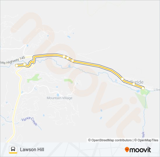 LAWSON HILL Bus Line Map