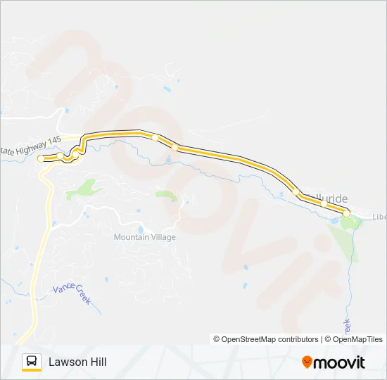LAWSON HILL Bus Line Map