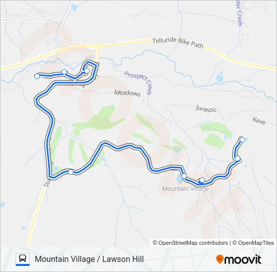 MOUNTAIN VILLAGE / LAWSON HILL Bus Line Map