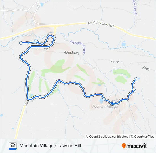 MOUNTAIN VILLAGE / LAWSON HILL Bus Line Map