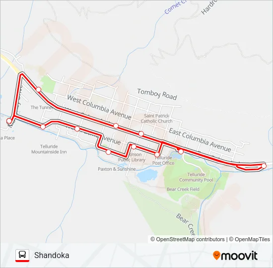 GALLOPING GOOSE Bus Line Map