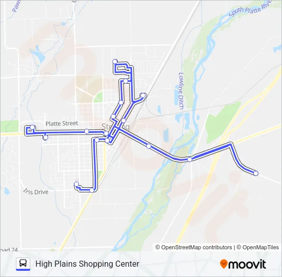 PRAIRIE EXPRESS Bus Line Map