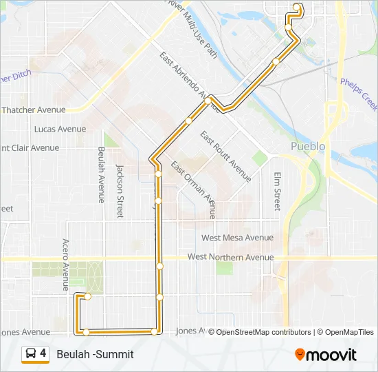 4 Bus Line Map