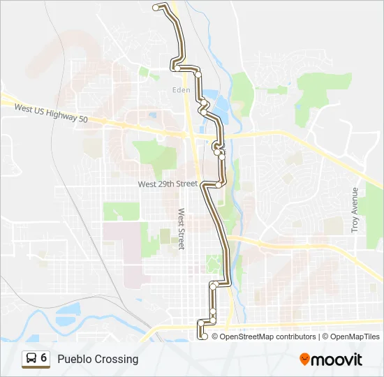 6 Bus Line Map