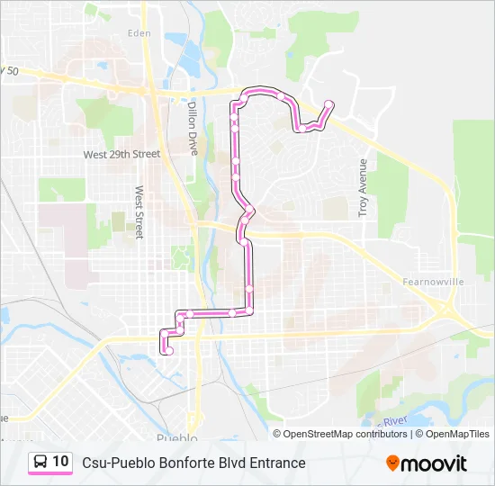 10 Bus Line Map