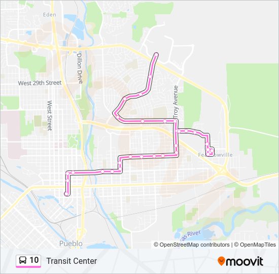 10 Bus Line Map