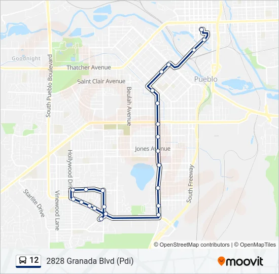 12 Bus Line Map
