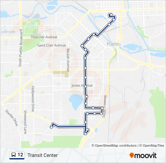 12 Bus Line Map