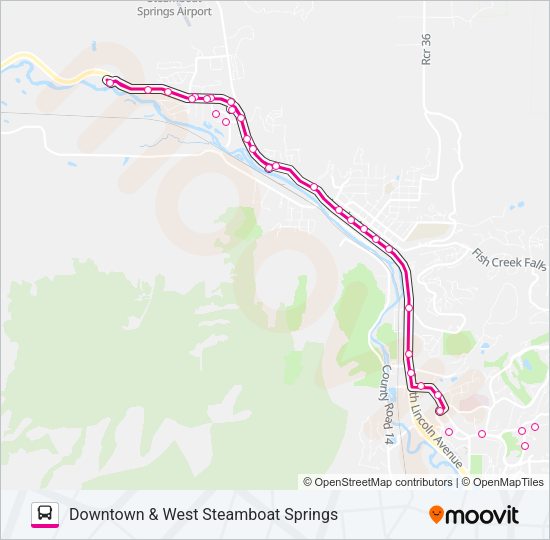 MAIN LINE Bus Line Map