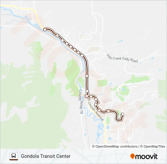 NIGHT LINE Bus Line Map