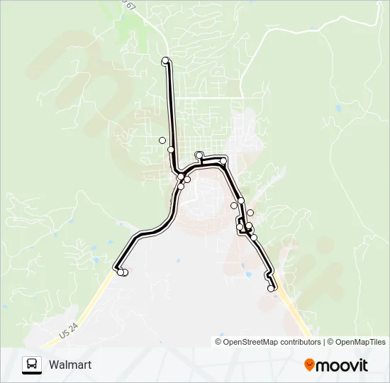 PUBLIC SHUTTLE Bus Line Map