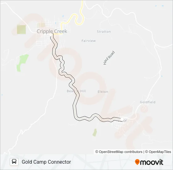 GOLD CAMP CONNECTOR Bus Line Map