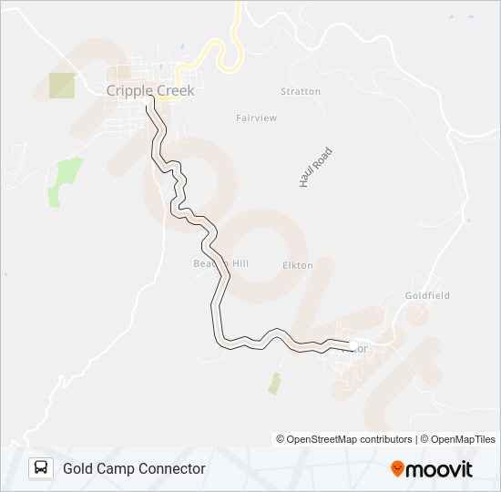 GOLD CAMP CONNECTOR Bus Line Map