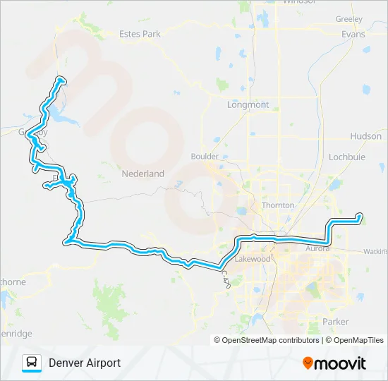WINTER PARK SHUTTLE Bus Line Map