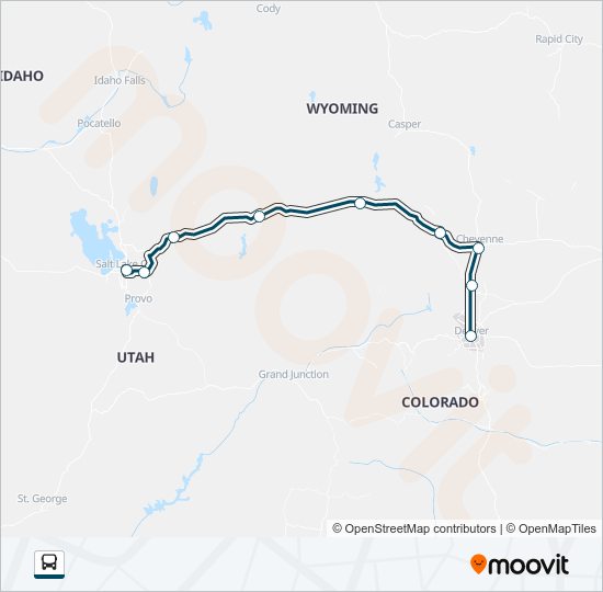 GREYHOUND US0560 bus Line Map