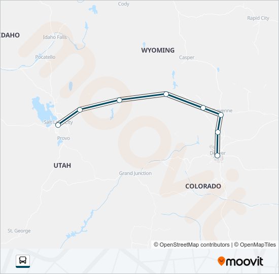 GREYHOUND US0560 Bus Line Map