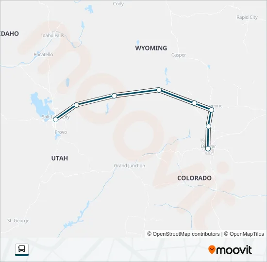 GREYHOUND US0560 Bus Line Map