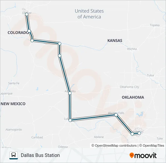 GREYHOUND US1144 Bus Line Map