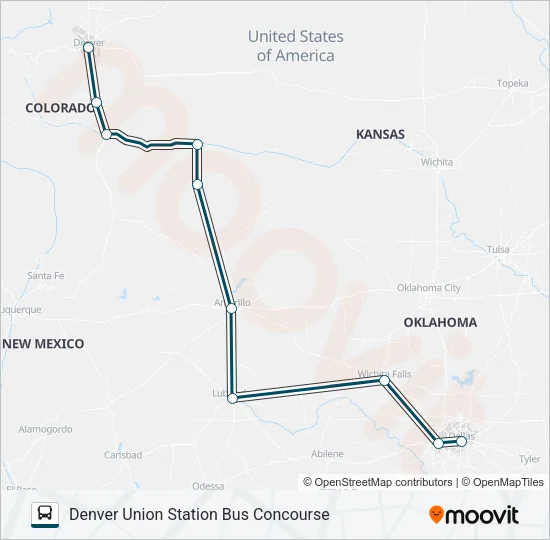 GREYHOUND US1144 Bus Line Map