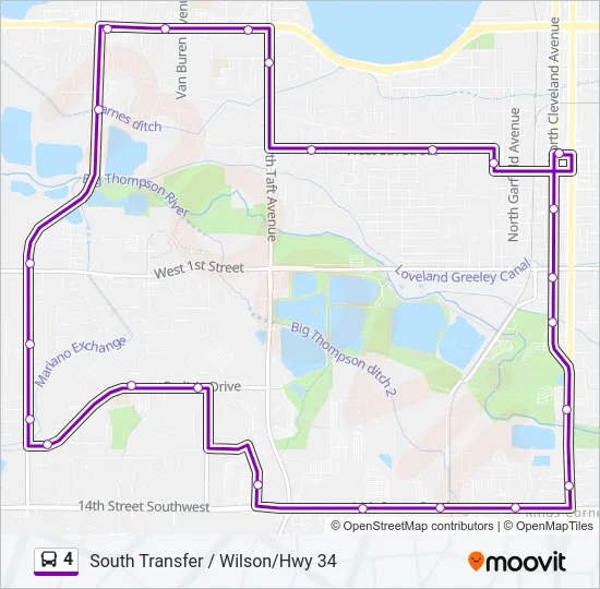 4 Bus Line Map