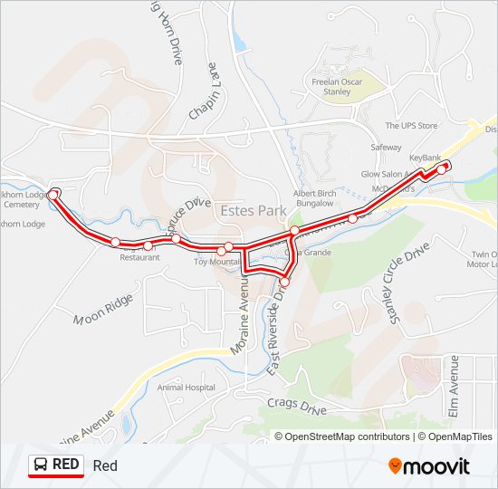 RED  Line Map