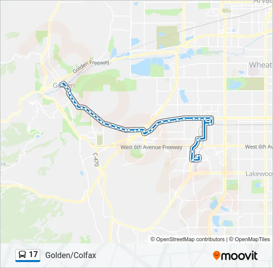 17 Bus Line Map