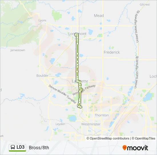 LD3 Bus Line Map