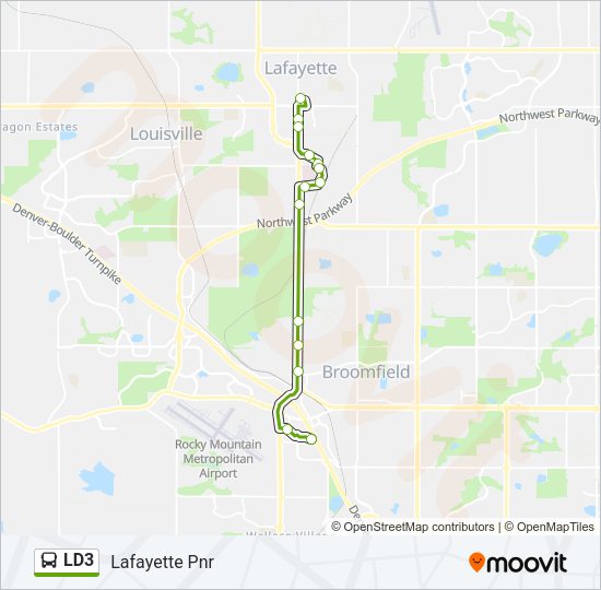 LD3 Bus Line Map