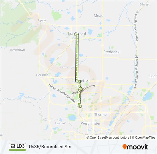 LD3 Bus Line Map