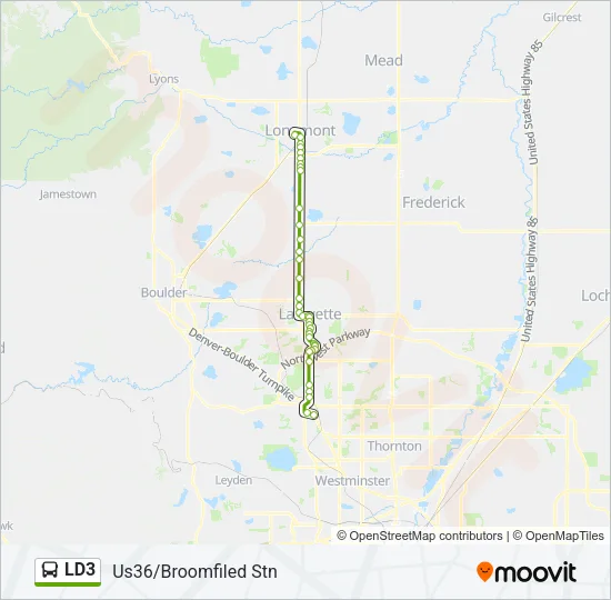 LD3 Bus Line Map