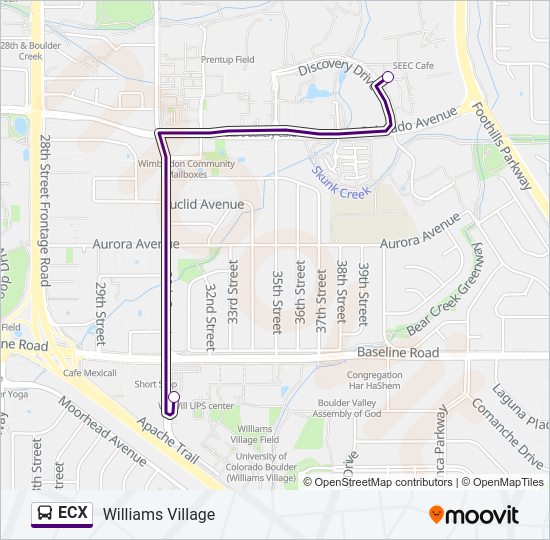 ECX Bus Line Map
