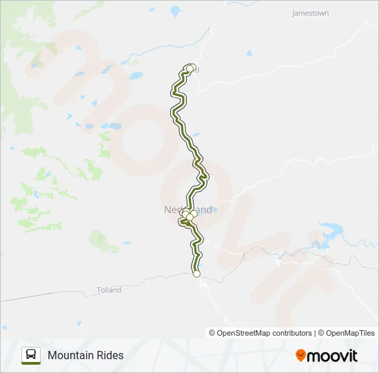 MOUNTAIN RIDES Bus Line Map
