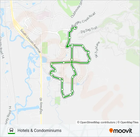 GREEN LINE Bus Line Map
