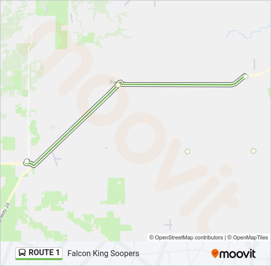 ROUTE 1 Bus Line Map