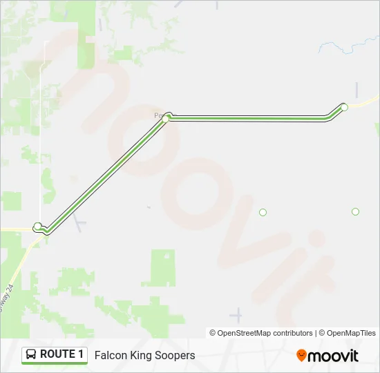 ROUTE 1 Bus Line Map