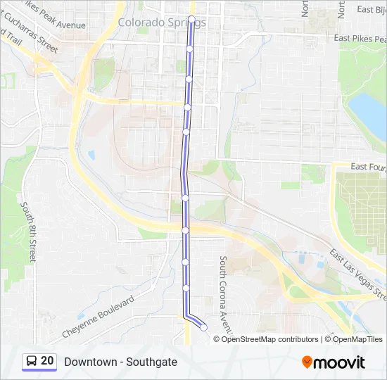 20 Bus Line Map