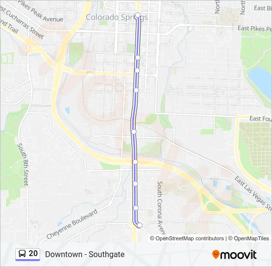 20 Bus Line Map