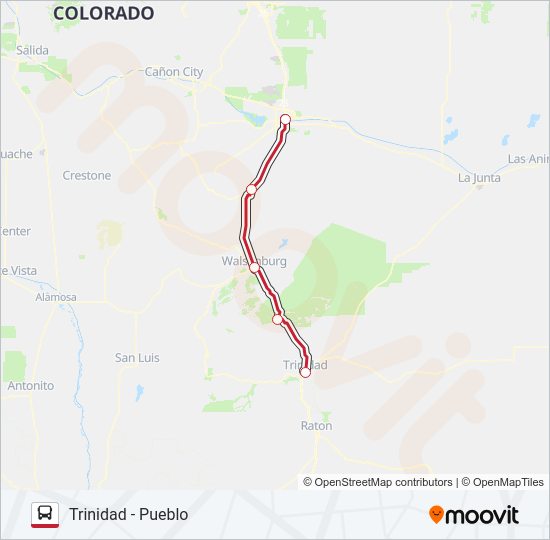 CDOT OUTRIDER Bus Line Map