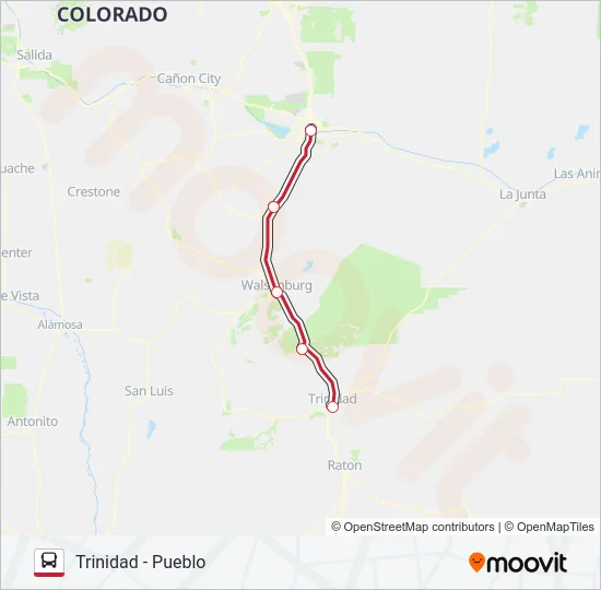 CDOT OUTRIDER Bus Line Map