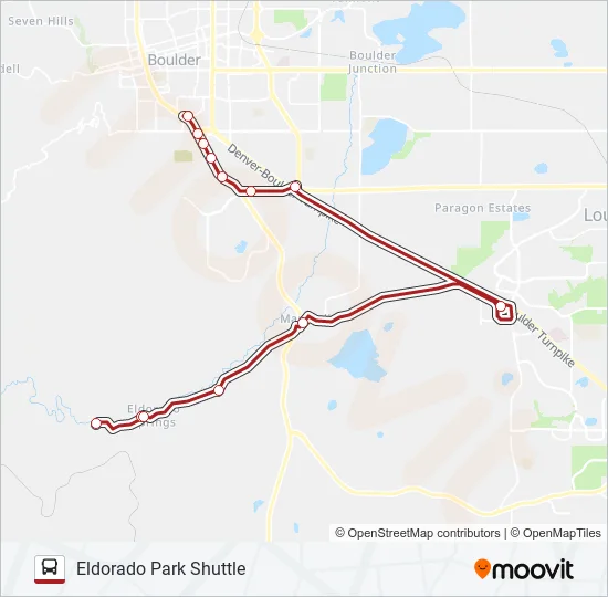 ELDORADO PARK SHUTTLE Bus Line Map