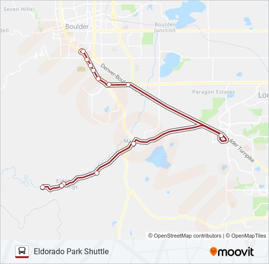 ELDORADO PARK SHUTTLE Bus Line Map