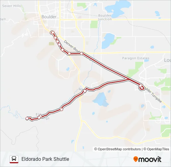 ELDORADO PARK SHUTTLE Bus Line Map