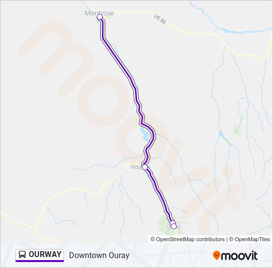 OURWAY bus Line Map
