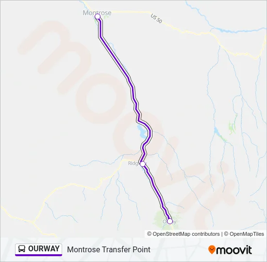 OURWAY Bus Line Map