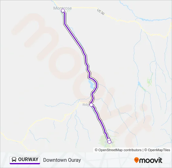 OURWAY Bus Line Map