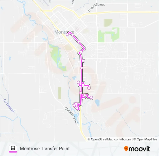 BUSINESS EXPRESS Bus Line Map