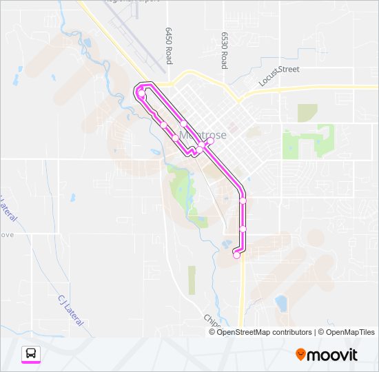 BUSINESS EXPRESS Bus Line Map