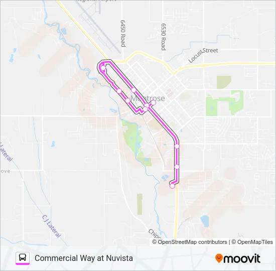 BUSINESS EXPRESS Bus Line Map