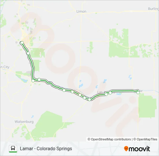 CDOT OUTRIDER Bus Line Map