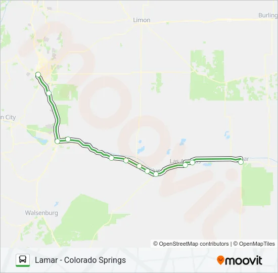 CDOT OUTRIDER Bus Line Map
